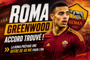 Mercato OM : Greenwood donne son feu vert à la Roma, une première offensive se prépare transfert greenwood roma