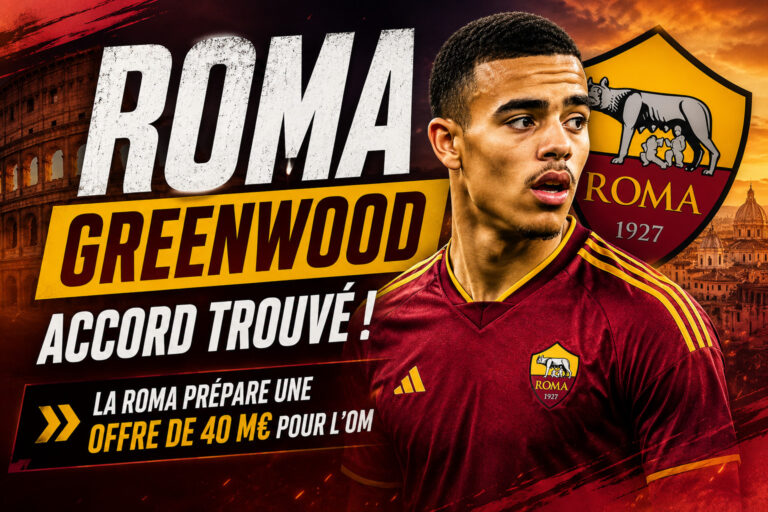 Mercato OM : Greenwood donne son feu vert à la Roma, une première offensive se prépare transfert greenwood roma